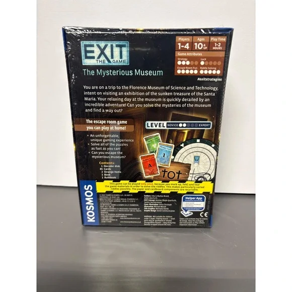 EXIT The Game The Mysterious Museum Kosmos Escape Room Strategy Game 694227 NEW - Picture 2 of 3